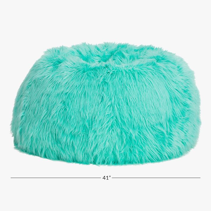 Himalayan FauxFur Deep Pool Bean Bag Chair Pottery Barn Teen
