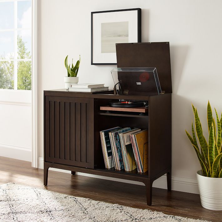 Asher Record Storage Media Console Pottery Barn Teen