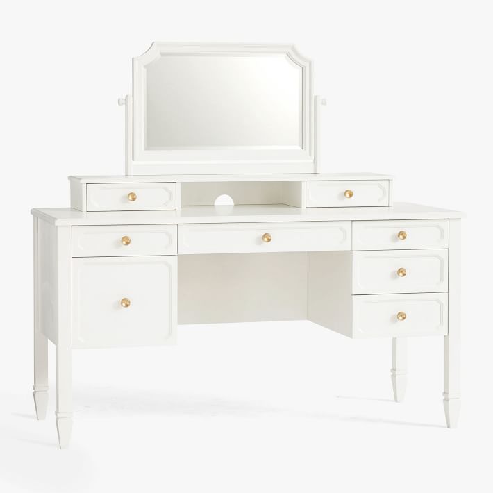 Auburn Vanity Storage Desk Set