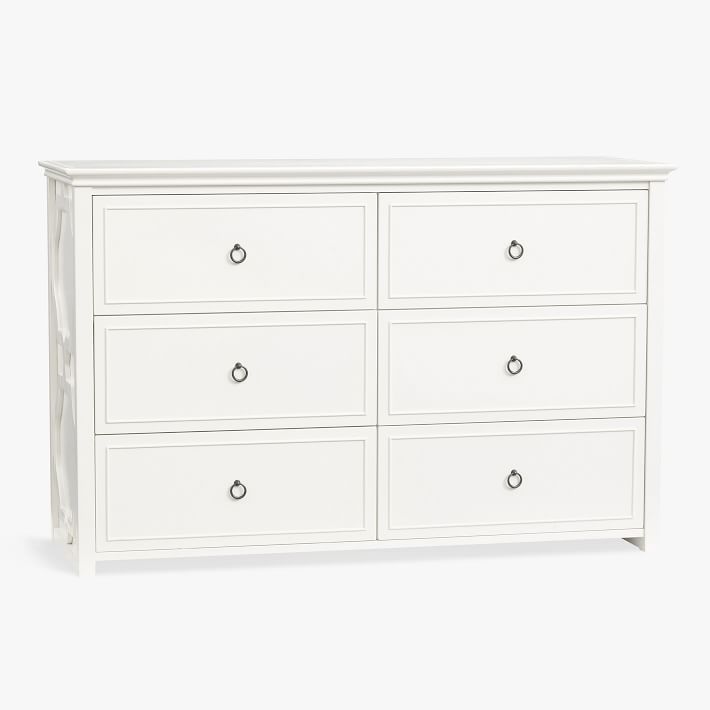 Elsie 6-Drawer Wide Dresser