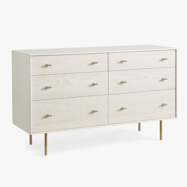 west elm x pbt Modernist 6-Drawer Wide Dresser