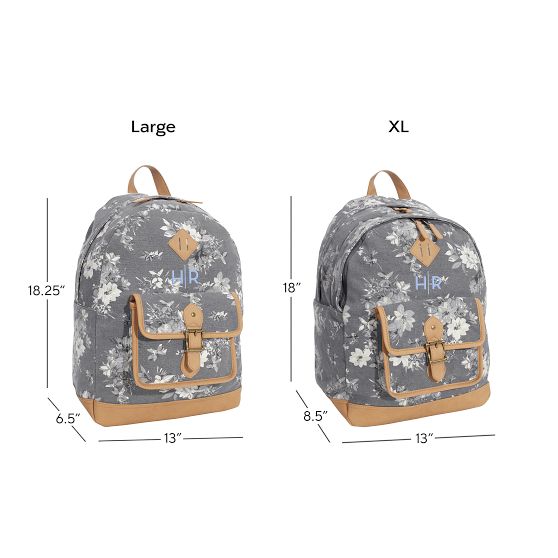 Northfield Camilla Floral Black/White Backpack Pottery Barn Teen