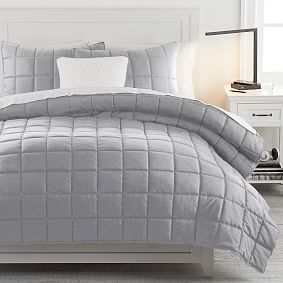 Gray Super Soft Microfiber Teen Comforter | Pottery Barn Teen