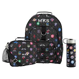 NBA Backpack and Cold Pack Lunch Box Bundle