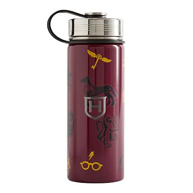 Slim Harry Potter™ Hogwarts™ Tossed Water Bottle | Pottery Barn Teen