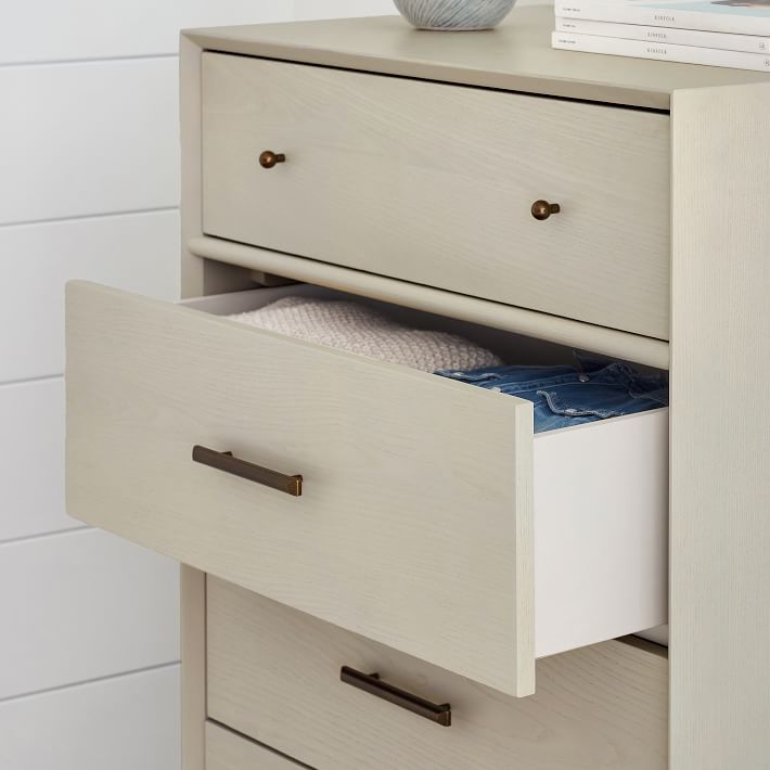 west elm x pbt Mid-Century Tall Chest of Drawers | Pottery Barn Teen
