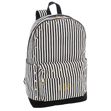 Emily & Meritt Stripes & Studs Recycled Backpack, Large