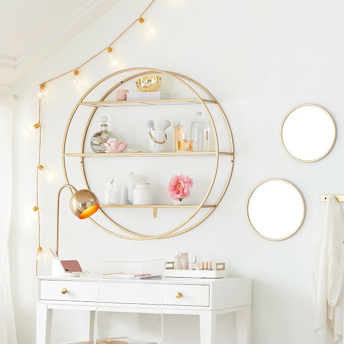 No Nails Metal Framed Mirrors, Set of 3 Pottery Barn Teen