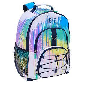 Gear-Up Drip Painting Rainbow Glow-in-the-Dark Backpack | Pottery Barn Teen