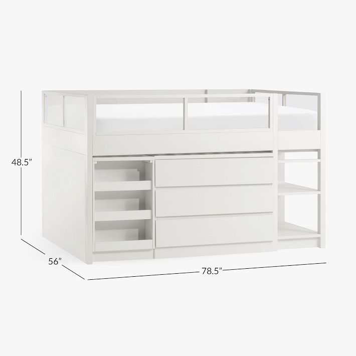 Bowen Low Loft Bed Pottery Barn Teen