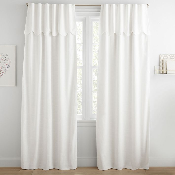 Evelyn Scallop Valance Curtain