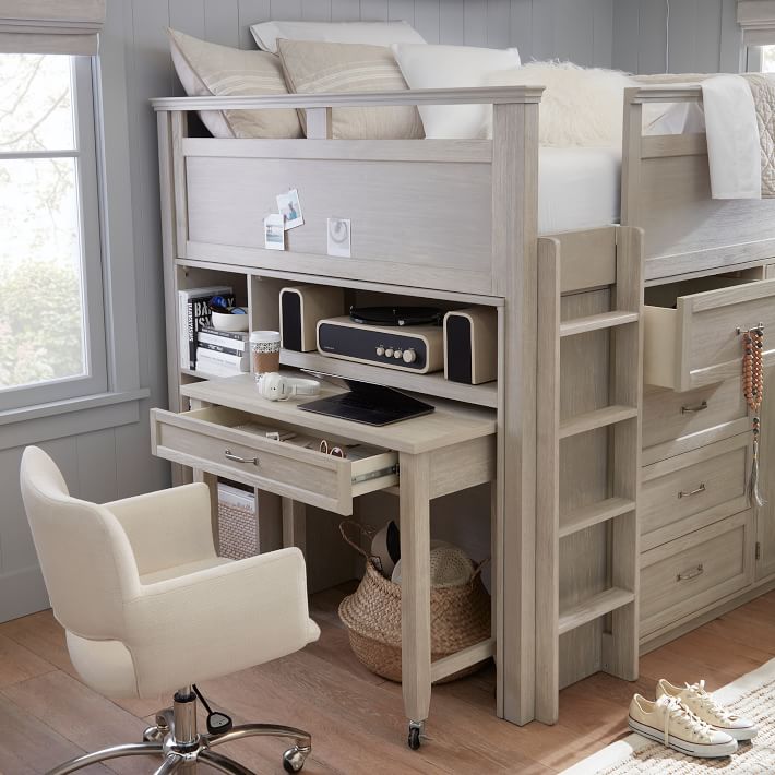 Hampton Closet Loft Bed Pottery Barn Teen