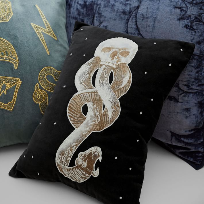 Harry Potter™ Dark Mark Glow-in-the-Dark Pillow Cover | Pottery