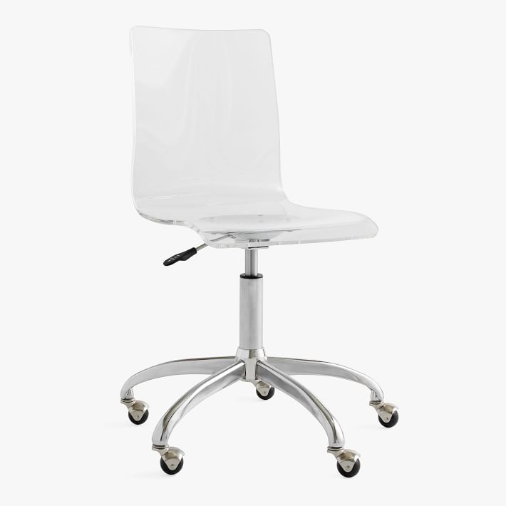 Piper Acrylic Swivel Desk Chair