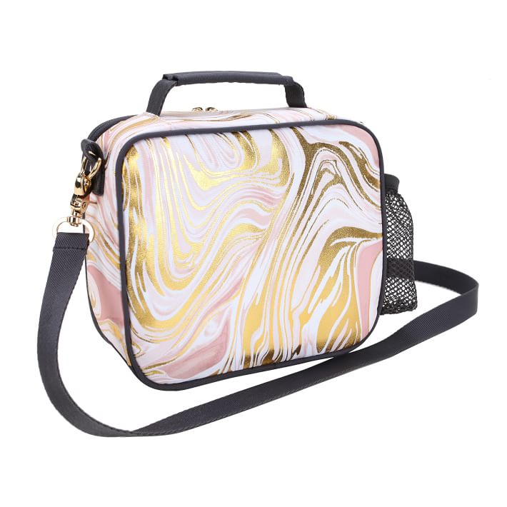 Gear-Up Marble Blush Gold Lunch Boxes