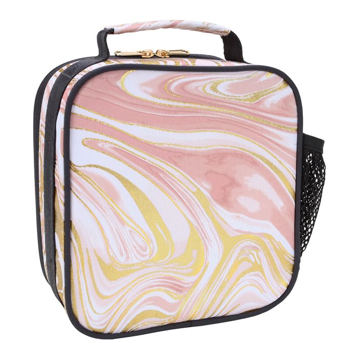 Gear-Up Marble Blush Gold Lunch Boxes