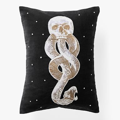 Harry Potter™ Dark Mark Glow-in-the-Dark Pillow Cover | Pottery