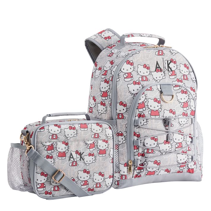  Hello Kitty Backpack and Lunch Bag Set for School - Bundle with  16” Hello Kitty Backpack, Lunch Box, Water Bottle, Stickers, More