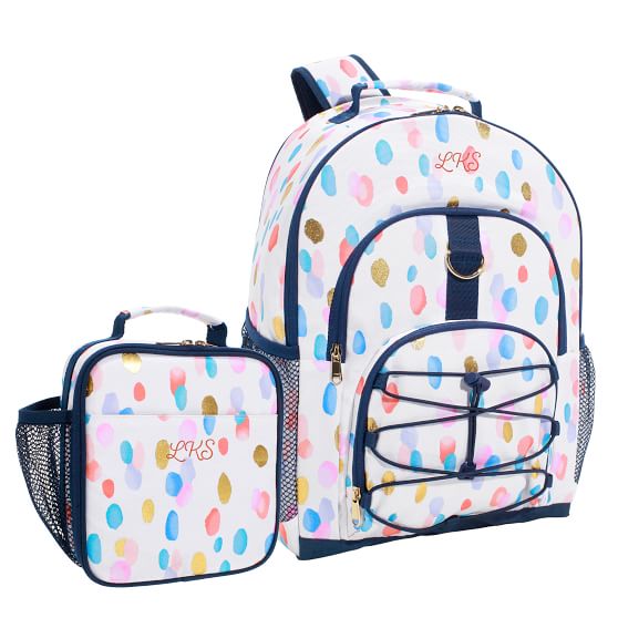 Metallic Multi Rainbow Drops Backpack & Lunch Box Bundle Pottery Barn