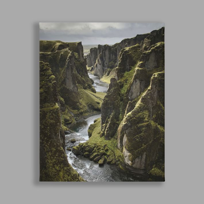 Minted® Icelandic Canyon Canvas Art By Taryn Schumacher | Pottery