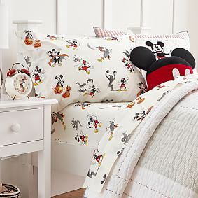 Disney Mickey Mouse Organic Halloween Sheet Set | Pottery Barn Teen