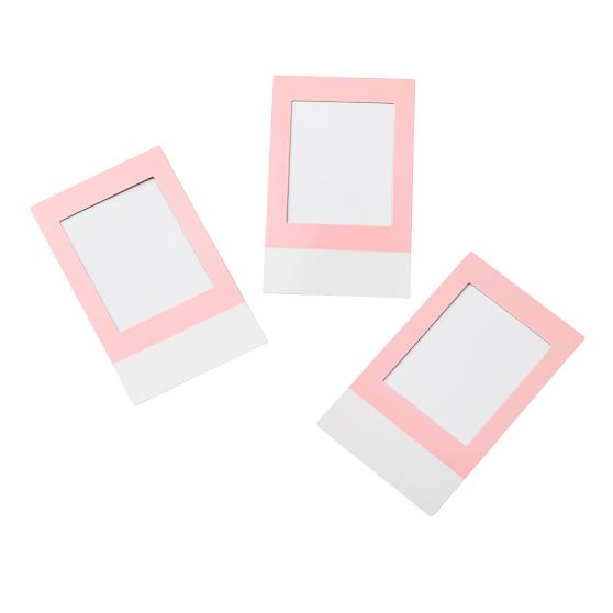 Blush Locker Decal Picture Frame, Set of 3 | Pottery Barn Teen