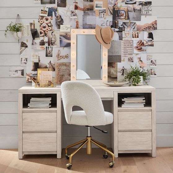 Beadboard Smart™ Small Space Storage Desk