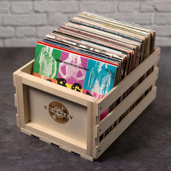 Crosley Record Storage Crate | Tech Accessories | Pottery Barn Teen