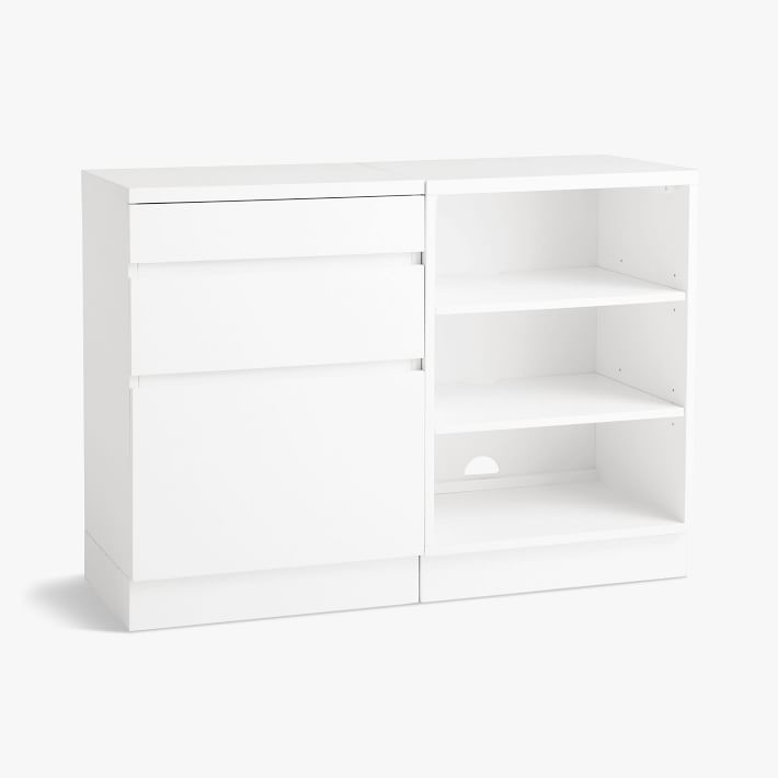 Blaire 50 Double 3-Drawer Storage with Shelves