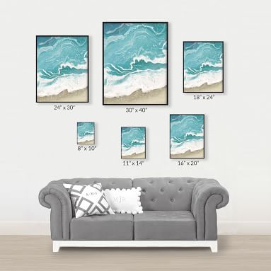 Minted® Incoming Tide Framed Art by Paula Pecevich | Pottery Barn Teen