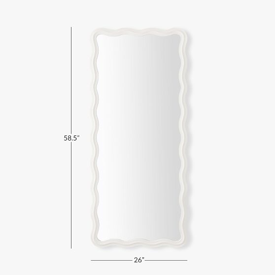 FloorLength Scalloped Mirror Pottery Barn Teen
