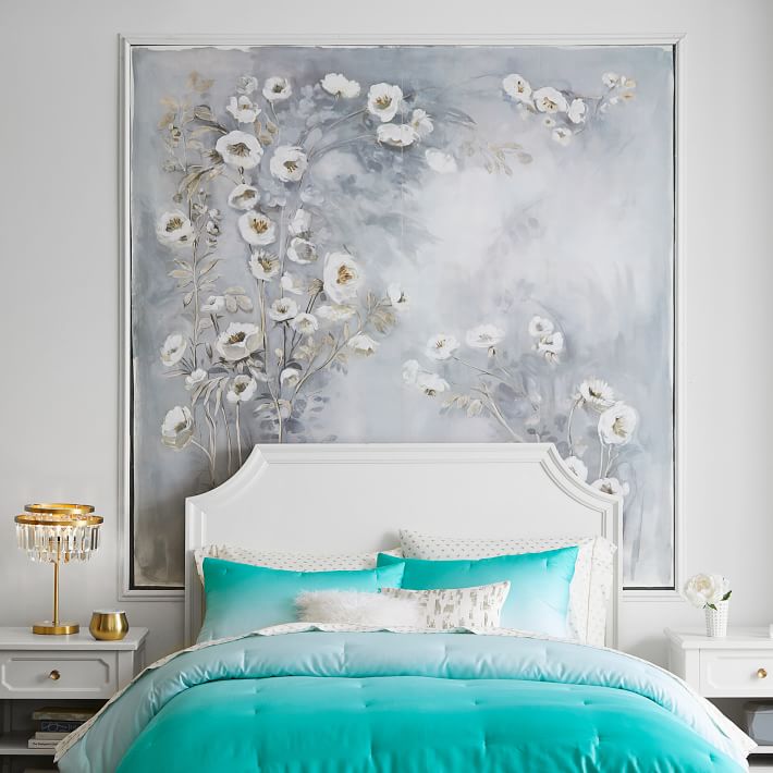 Monique Lhuillier Painted Floral Mural Wallpaper | Pottery Barn Teen