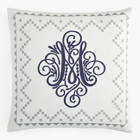 Vintage Monogram Pillow Case