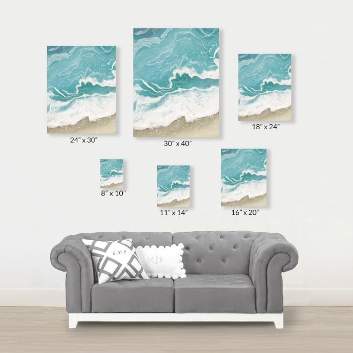 Minted® Incoming Tide Canvas Art By Paula Pecevich | Pottery Barn Teen