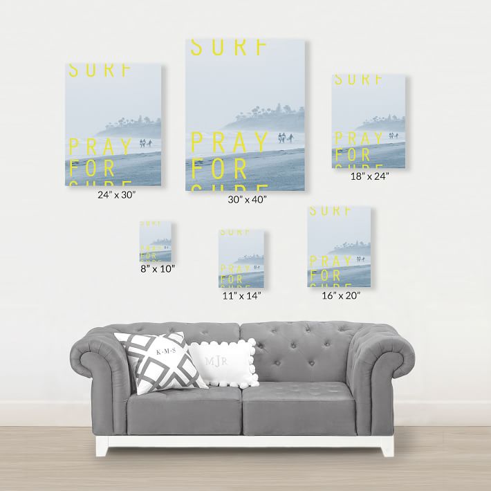 Minted® Pray to Surf Canvas Art by Eric Clegg Pottery Barn Teen