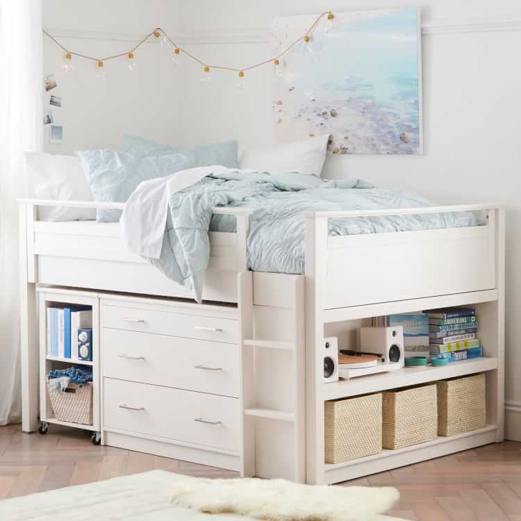 Sleep & Study® Low Loft Bed | Pottery Barn Teen