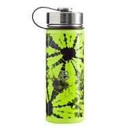 Pottery barn WATER BOTTLE LARGE 17oz school boy Teen Dot Camo neon space NO  LEAK