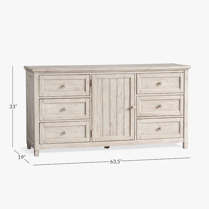 Beadboard Wide Teen Dresser | Pottery Barn Teen