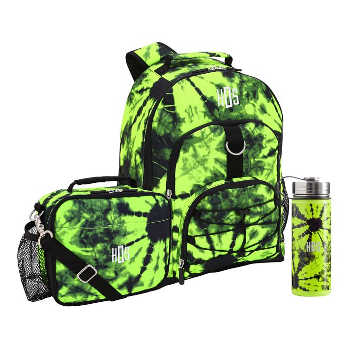 Purple Navy Laguna Tie-Dye Backpack & Lunch Box Bundle