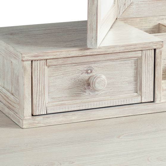 Beadboard Mirror Vanity Desk Hutch Pottery Barn Teen