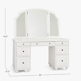 Chelsea Smart™ Storage Vanity Desk | Pottery Barn Teen