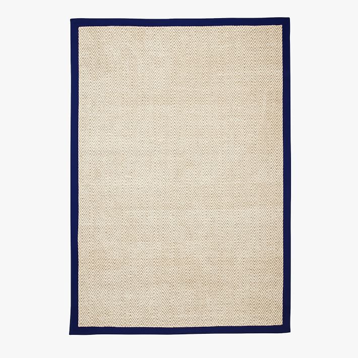 Thick Border Chenille Jute Rug Gray Pottery Barn Teen