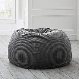 Midnight Chamois Bean Bag Chair