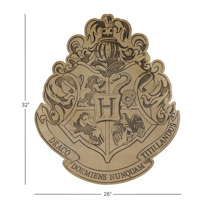 Laser Engraved Hogwarts House Crest Stainless Steel Powder Coated