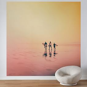 Sunset Surfers Mural Wallpaper
