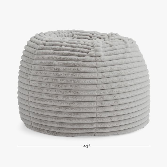 Channel Cloud Light Gray Bean Bag Chair Pottery Barn Teen