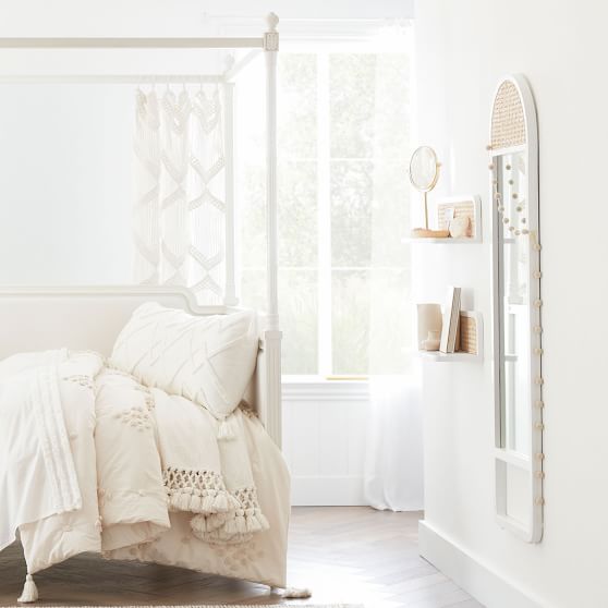 White Cane FullLength Mirror Pottery Barn Teen