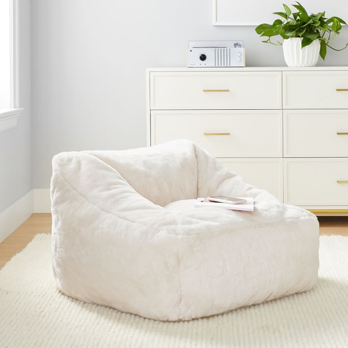 Polar Bear Ivory Donut Round Lounger