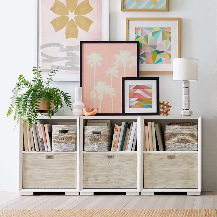 Callum Wall System 3-Drawer, Storage Bookshelf