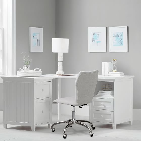 Beadboard Smart™ Small Space Storage Desk